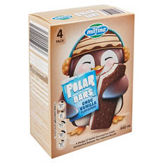 Polar Bars Choc Vanilla 4 Pack 440mL